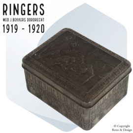 Lata de Bombones de Chocolate Antigua de Ringers - Una Obra Maestra Histórica (1919/1920)