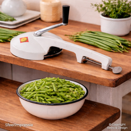 PeDe Vintage Green Bean Slicer – Clamp-On Kitchen Tool – 1950s/60s – Fully Working