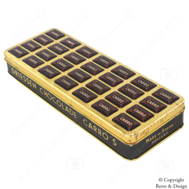 Boîte rectangulaire avec couvercle en relief pour les chocolats Carro de Driessen
