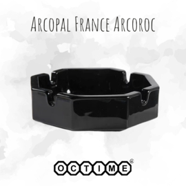 Aschenbecher von Arcoroc France, Octime schwarz Ø 11 cm