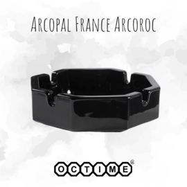 Ashtray by Arcoroc France, Octime black Ø 11 cm