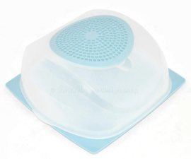 Tupperware CheeSmart Cubic, transparente y azul claro