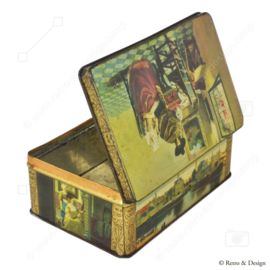"Les chefs-d'œuvre de Vermeer dans un style vintage : Découvrez cette magnifique boîte en fer-blanc HUS !"
