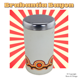 "Vintage Brabantia Beschuitbus: A Stylish Time Travel to the '70s with Bayon Decor!"