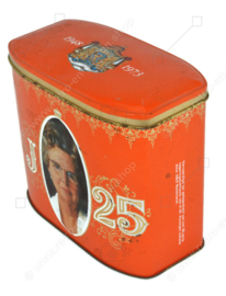 Vintage commemorative tin 25th anniversary of Queen Juliana's reign 1948 - 1973