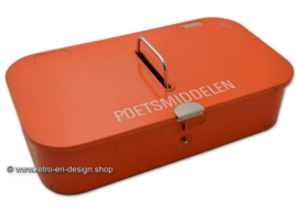 Vintage Brabantia Reinigungskasten, Aufschrift "Poetsmiddelen"