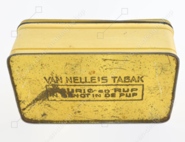 Boîte vintage pour tabac à pipe de Van Nelle, avec décor père et fils