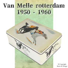 "Nostalgic Van Melle Horse Race Tin: A Journey through Vintage History"