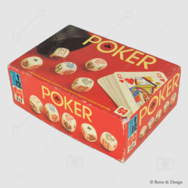 "POKER" een vintage pokerspel met dobbelstenen van Jumbo