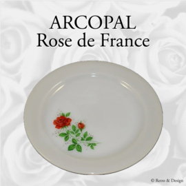 Arcopal France, 'Rose de France' große Servierplatte Ø 29 cm
