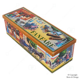 Vintage Fanfare Chocolate Tin - Nostalgic Decoration from the 1980s