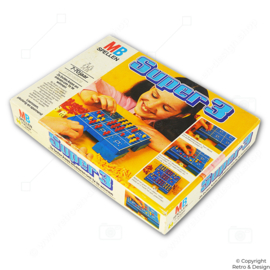 Super 3 (1978) – Vintage Board Game by Milton Bradley Company