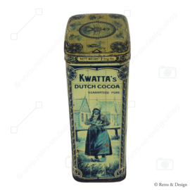 Rectangular cocoa tin from the period 1900-1925 for 1 kg of KWATTA cocoa​