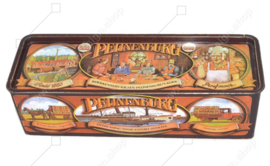 Rechteckige Vintage Blechdose für Peijnenburger Lebkuchen, Jubiläumsausgabe