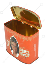 Vintage commemorative tin 25th anniversary of Queen Juliana's reign 1948 - 1973