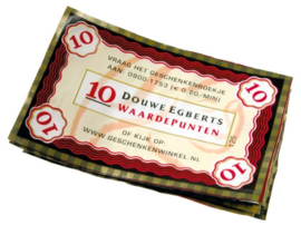 Vintage Douwe Egberts lata de café Anno 1753 y cuadro de puntos Valor