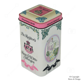 Elegance and Tradition: Vintage Tin for Rose and White "Muisjes" by De Ruijter