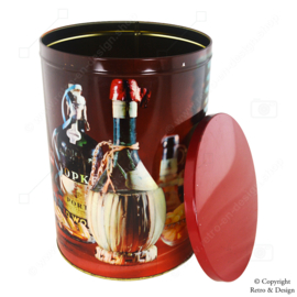 Nostalgic Showpiece: Original Large Festive Tomado Can from the 1970s
