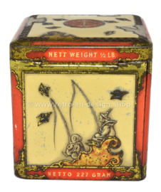 Vintage tin cube by NIEMEIJER for Pecco tea