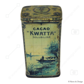 Boîte rectangulaire à cacao de la période 1900-1925 pour 1 kg de cacao KWATTA​