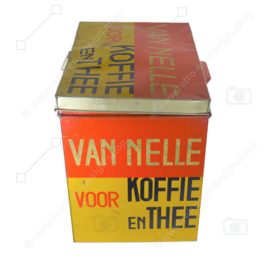 Blikken Trommel of Winkelblik voor Koffie en Thee van het merk Van Nelle, Rotterdam uit 1930