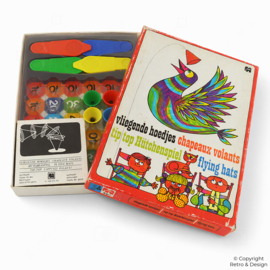 Vintage Jumbo Vliegende Hoedjes spel uit 1978