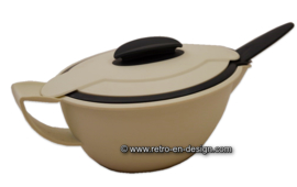 Tazón de salsa Tupperware, azul oscuro / blanco marfil