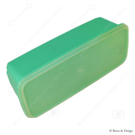 Vintage Tupperware Selleriebehälter, Gemüsebox, Brotbox, Aufbewahrungsbox in Jadefarbe - Easy Crisp