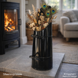 Vintage Zwarte Kolenkit – Industrieel & Stoer