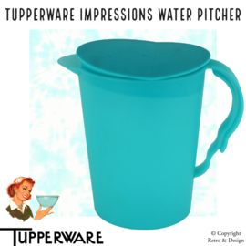 "Refreshingly Stylish: Tupperware Impressions Azure Blue Pitcher - Your New Favorite Kitchen Companion!"