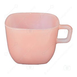 Pink vintage Arcopal France Opale soup cup