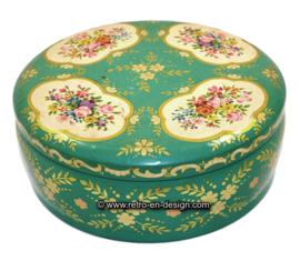 Large round  brocante biscuit or cookie tin