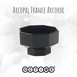 Vaso Sundae, cuenco de postre con patas de Arcoroc France, Octime negro Ø 9 cm
