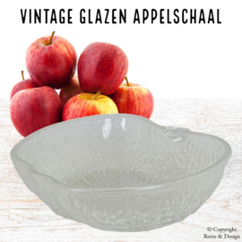 Enchanting Retro: Authentic Glass Bowl in Half-Apple Shape from the 1960s/70s