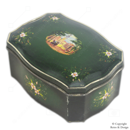 Lata de té vintage verde de Douwe Egberts para Pickwick Tea