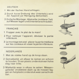 Vintage Zyliss food chopper / groentesnijder jaren 70 - in originele doos