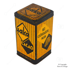 Lata Vintage de Cacao HaKa – Diseño Histórico de Cooperativa (1935 - 1960)