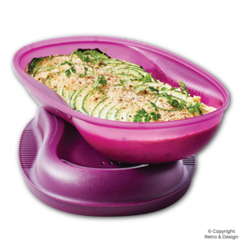 Tupperware Micro Delight – molde para tortillas púrpura, rápido y saludable