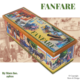 Boîte à chocolat Fanfare vintage - Décoration nostalgique des années 1980