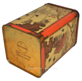 Grande boîte à thé vintage avec des scènes orientales en relief pour NIEMEYER