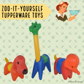 ZOO-IT-yourself Tupperware Toys perro de juguete de plástico
