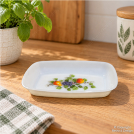 Arcopal France – Vintage Rechthoekig Serveerschaaltje van Opaalglas