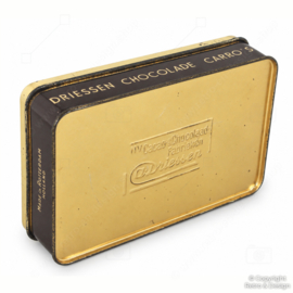 Vintage Driessen Carro’s chocoladeblik – reliëfdeksel