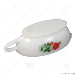 Arcopal sauce boat or gravy boat with Rose de France pattern