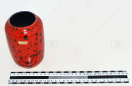 Vase vintage West-Germany par Scheurich modèle 238-14 rouge moucheté