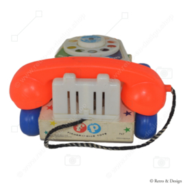 Teléfono de juguete antiguo "Chatter" de Fisher-Price de 1961