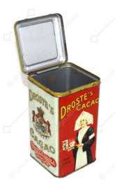 High vintage 1 K.G. net cocoa tin for Droste's cacao & chocolate factories N.V. with nurse