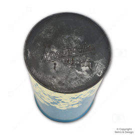 Lata Vintage Hooimeijer para Beschuit – Azul con Flores Blancas