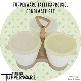 Vintage-Tupperware-Condimate-Set oder Servier Karussell
