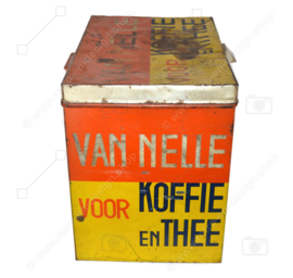 Large Shop counter Tin for Coffee and Tea by ​​the Van Nelle brand, Rotterdam from 1930